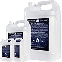 3kg Resina epoxi 2K dos componentes Madera Cristal Transparente para laminar Resina de epoxy para mesa suelo Terra…